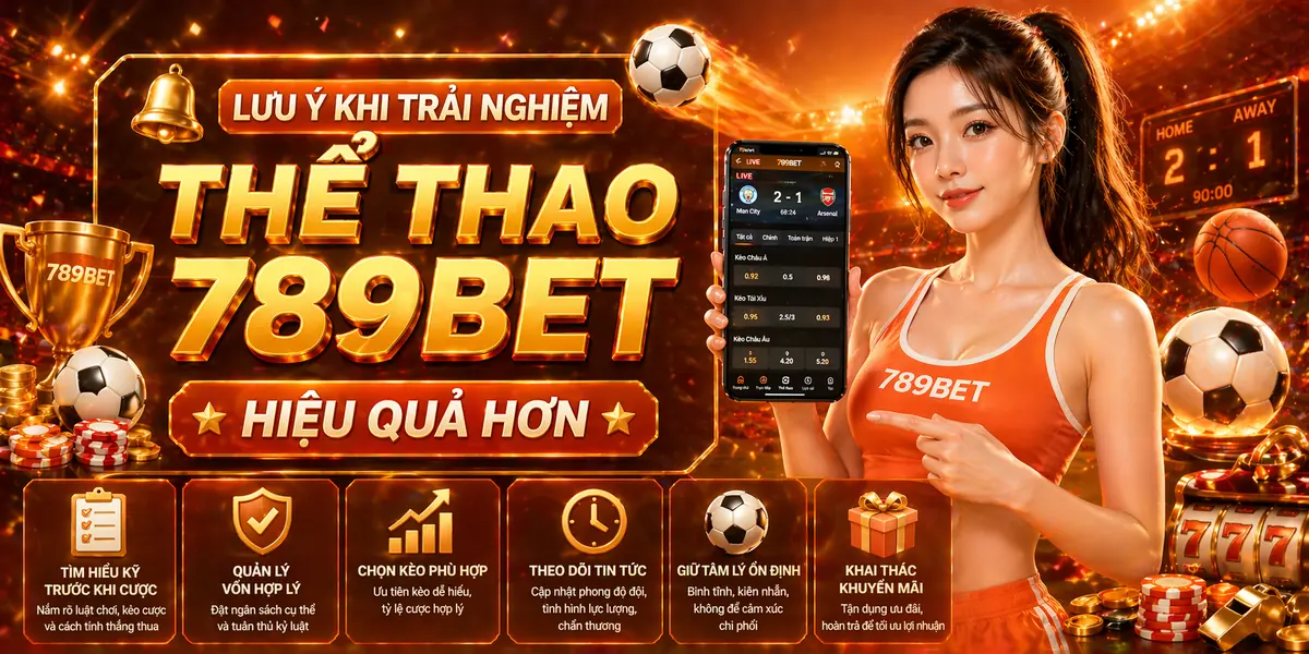 Lưu ý khi trải nghiệm thể thao 789bet hiệu quả hơn
