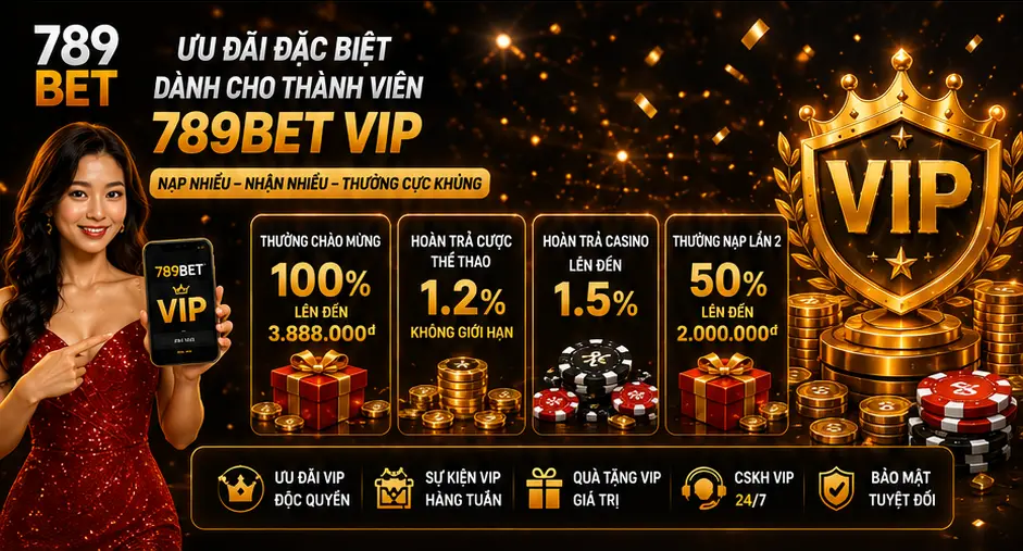 Ưu đãi đặc biệt dành cho thành viên 789Bet VIP